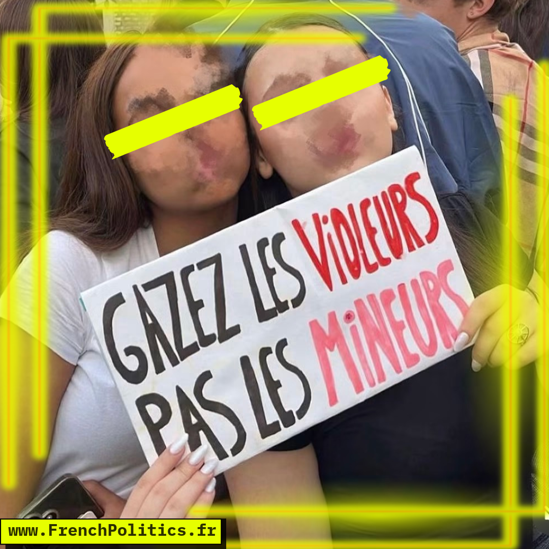 Photograph of a high-school protest sign; the text has not yet been transcribed.