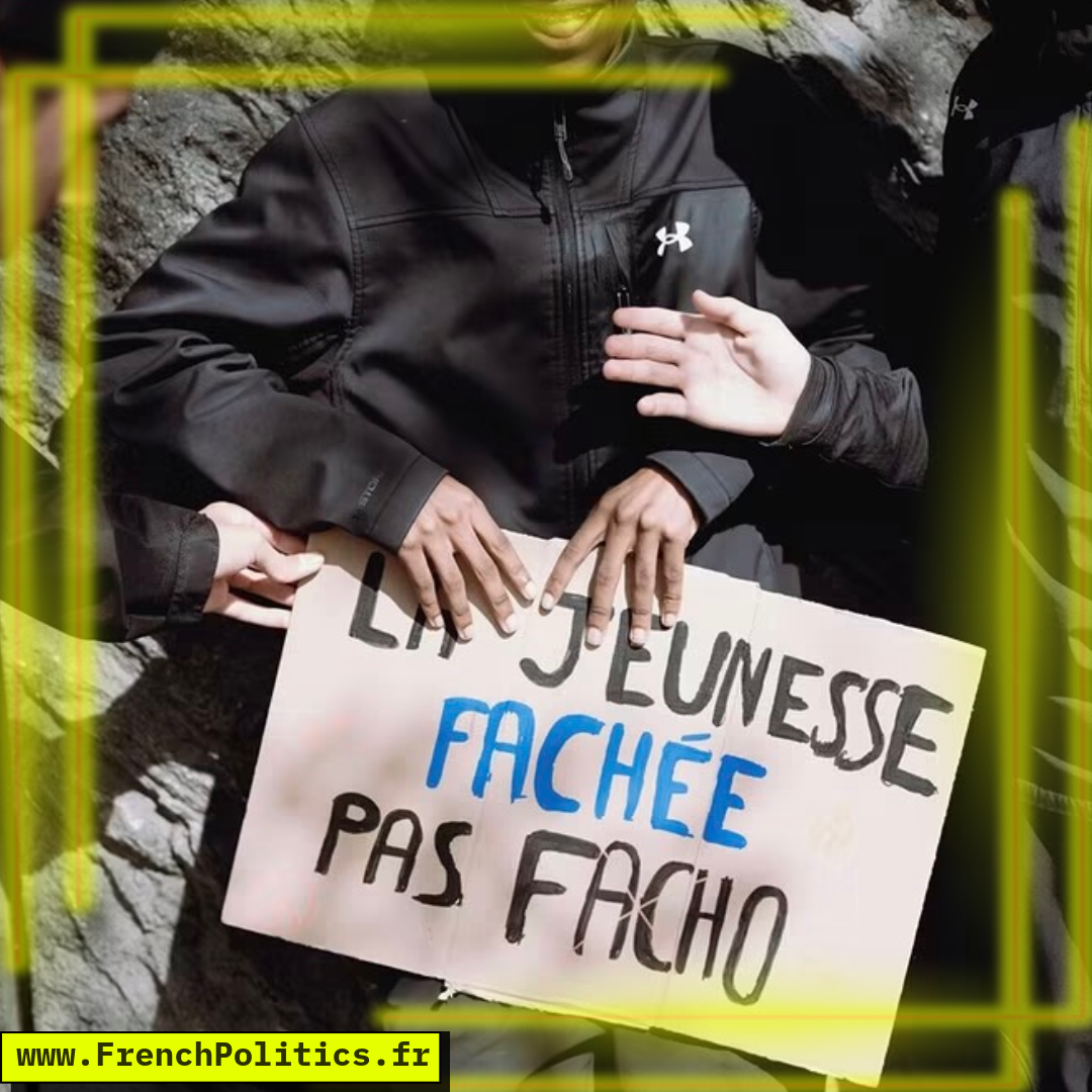 Photograph of a high-school protest sign; the text has not yet been transcribed.